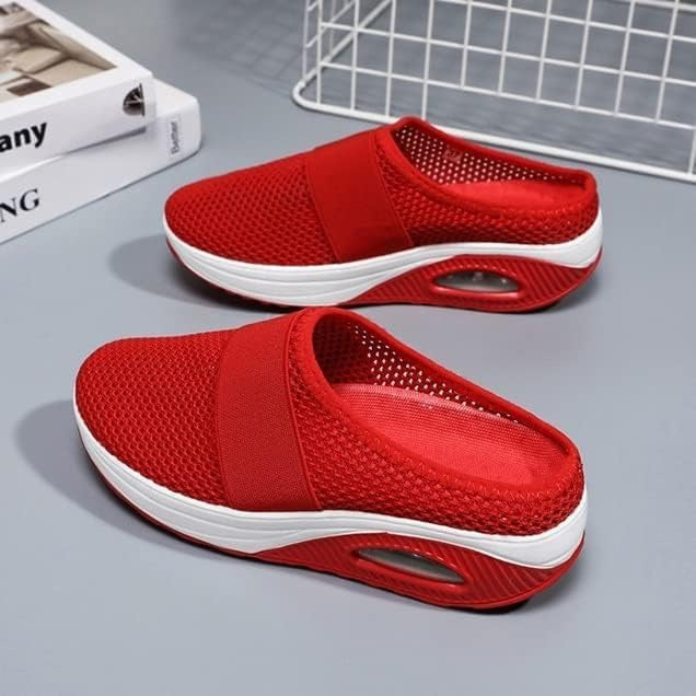 Aetos Breathable Women's Air Cushion Sports Red Chunky Sandal