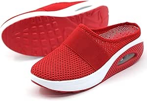 Aetos Breathable Women's Air Cushion Sports Red Chunky Sandal