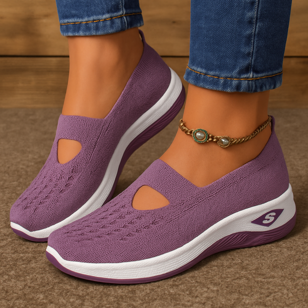 Aetos Women's Purple Walk Ease Sandals