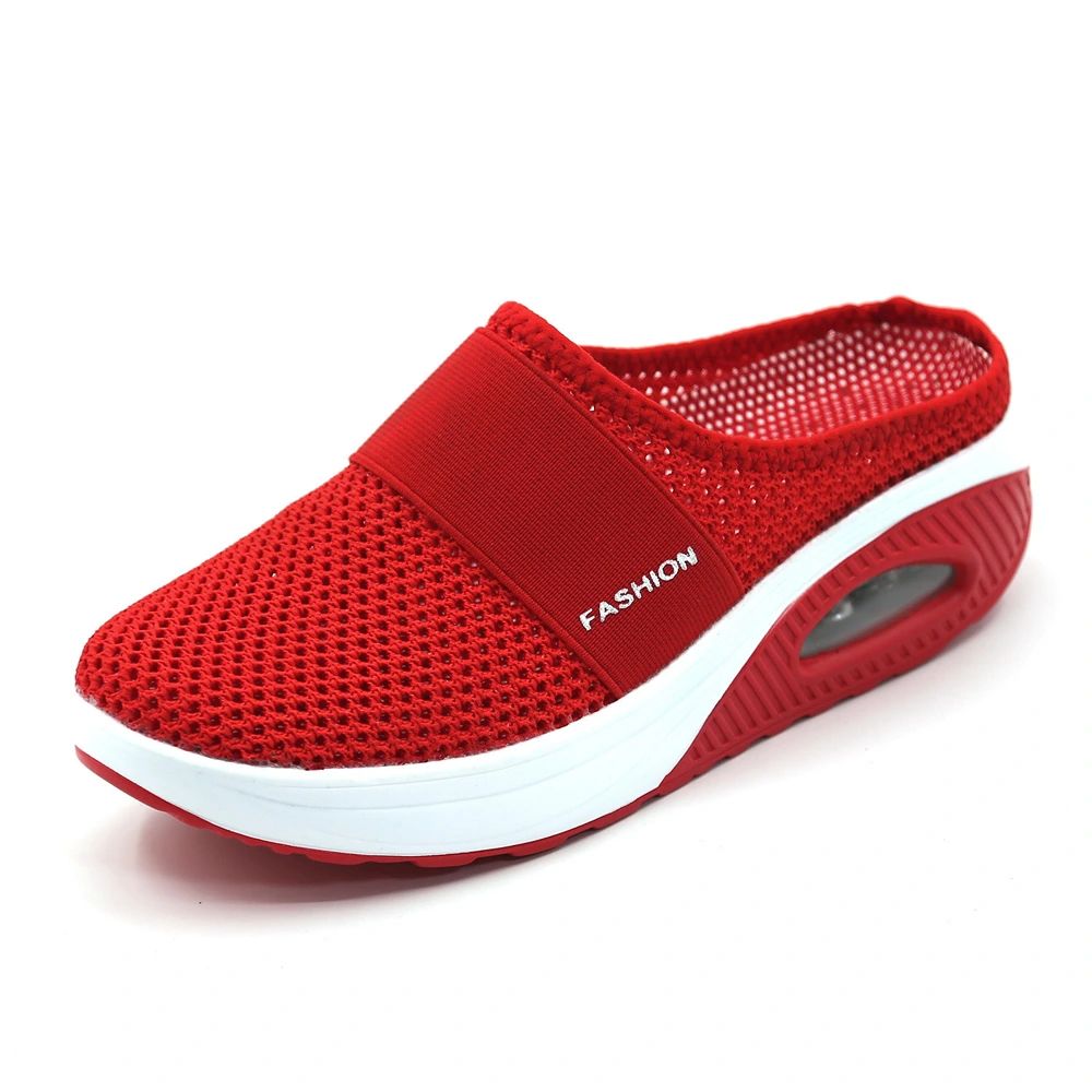 Aetos Breathable Women's Air Cushion Sports Red Chunky Sandal