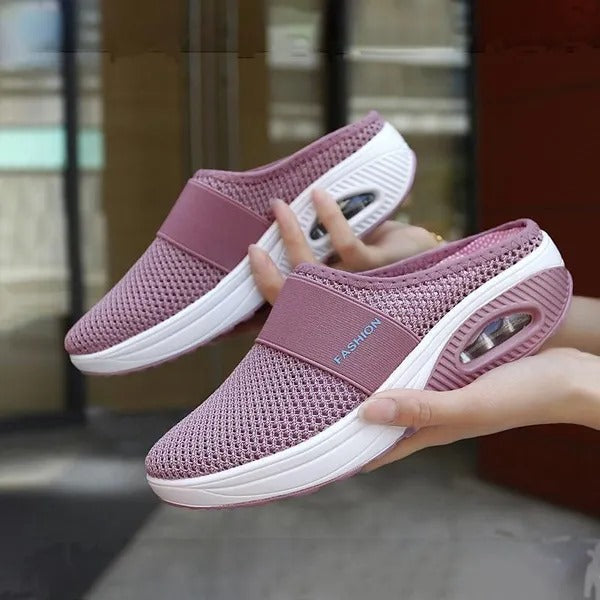 Aetos Breathable Women's Pink Air Cushion Sports Chunky Sandal