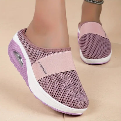 Aetos Breathable Women's Pink Air Cushion Sports Chunky Sandal
