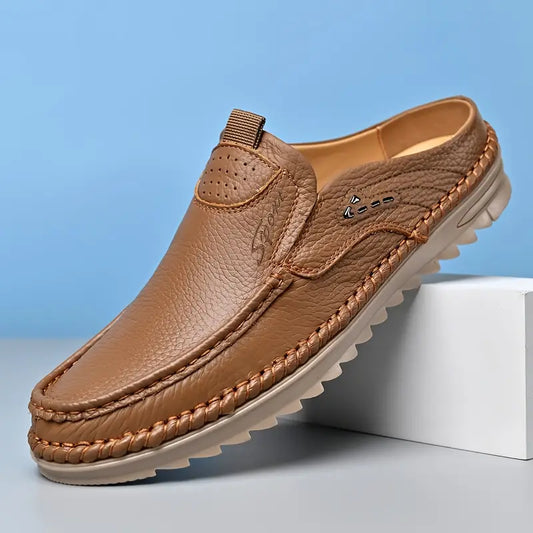 AETOS Men’s Brown Classic Leather Slide