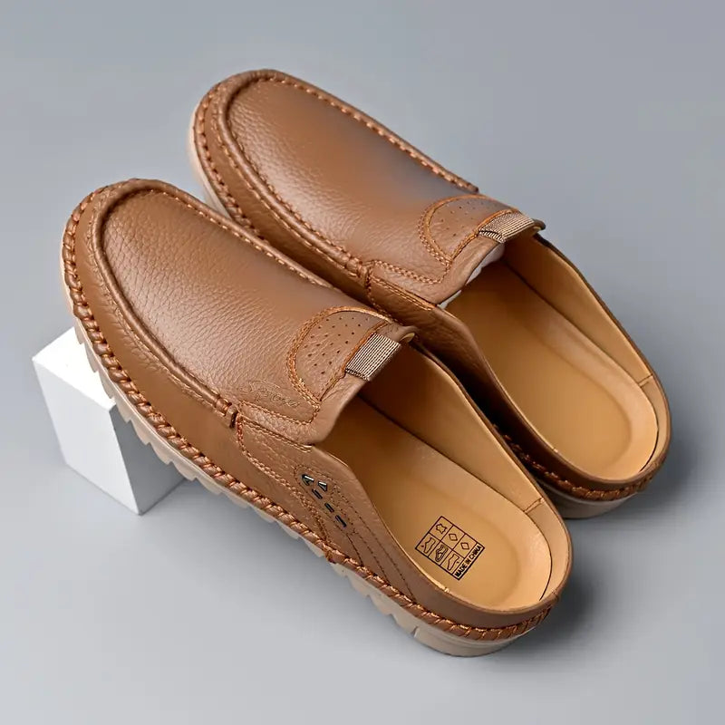 AETOS Men’s Brown Classic Leather Slide