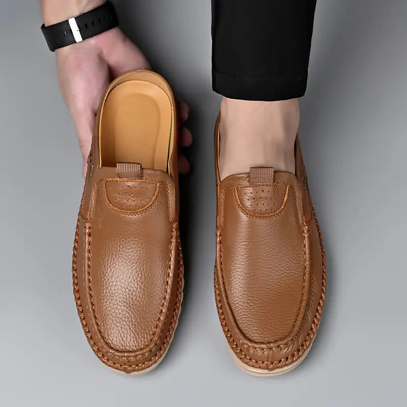 AETOS Men’s Brown Classic Leather Slide