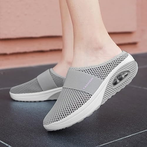 Aetos Breathable Women's Air Cushion Sports Grey Chunky Sandal