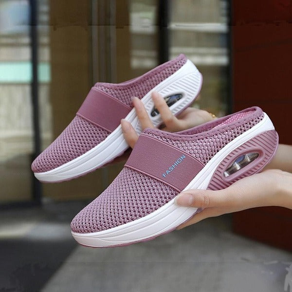 Aetos Breathable Women's Pink Air Cushion Sports Chunky Sandal