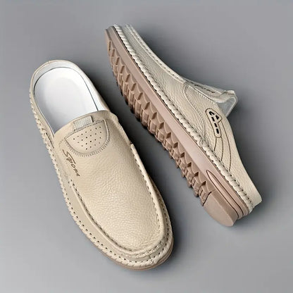 AETOS Men’s White Classic Leather Slide