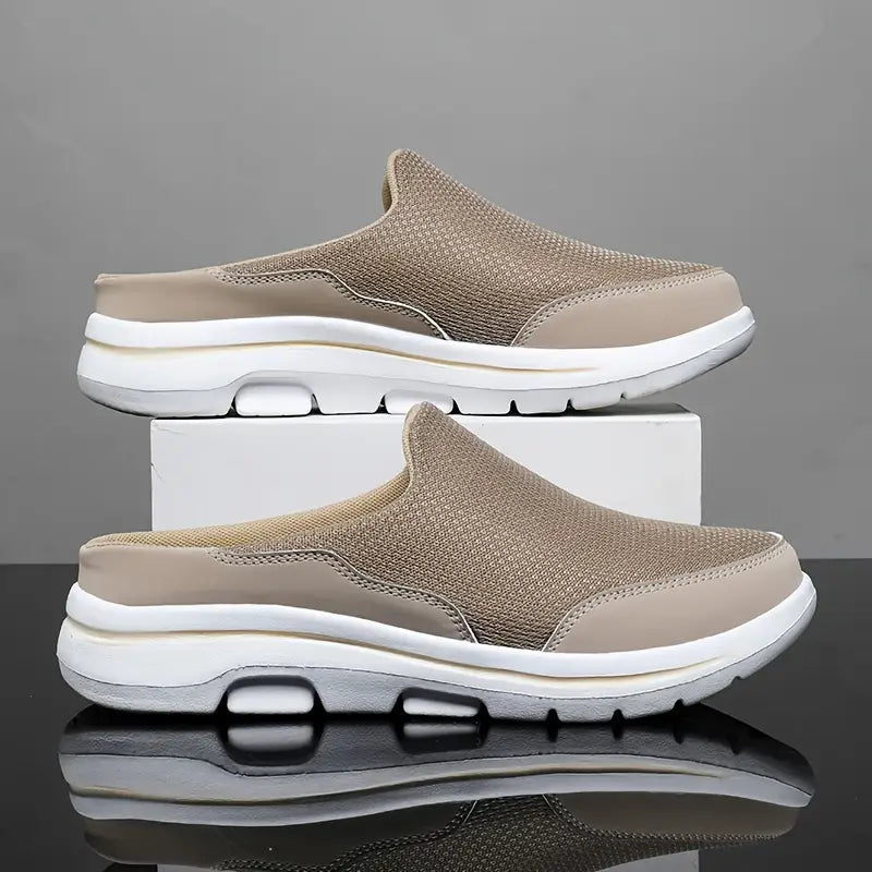 Aetos Men's Brown Lightweight Orthopedic Breezeback Shoes