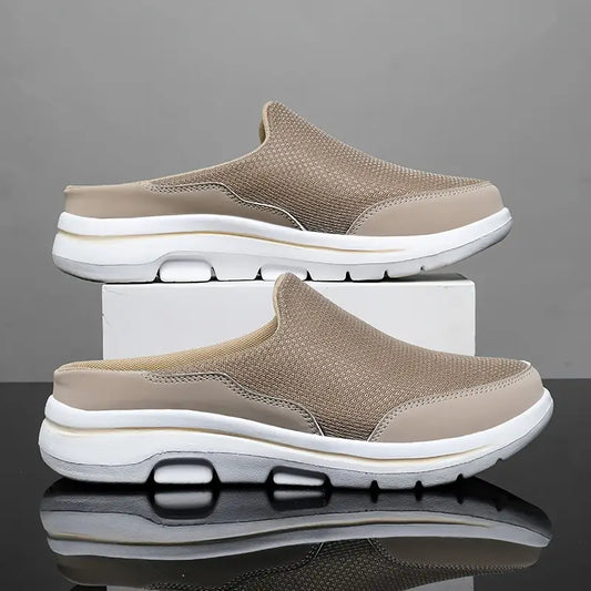 Aetos Men's Brown Lightweight Orthopedic Breezeback Shoes