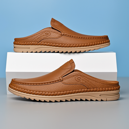 AETOS Men’s Brown Classic Leather Slide