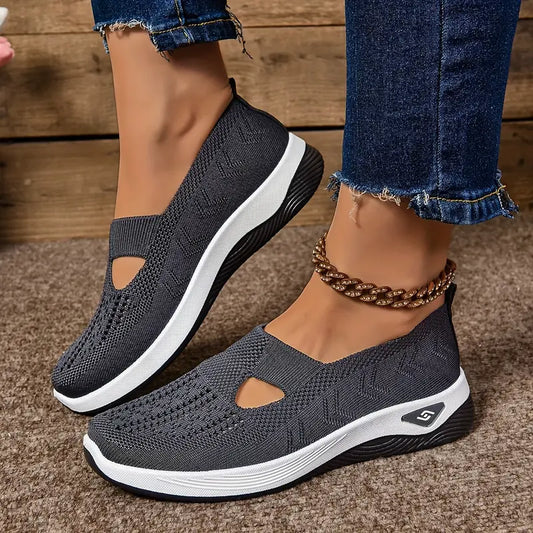 Aetos Women's Dark Grey Walk Ease Sandals