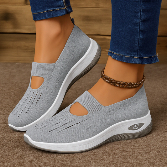 Aetos Women's Grey Walk Ease Sandals