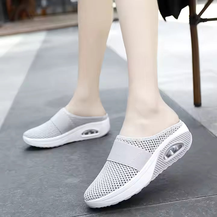 Aetos Breathable Women's Air Cushion Sports Grey Chunky Sandal