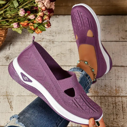 Aetos Women's Purple Walk Ease Sandals