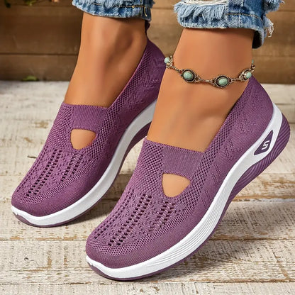 Aetos Women's Purple Walk Ease Sandals