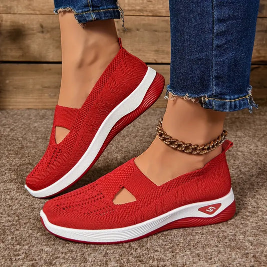 Aetos Women's Red Walk Ease Sandals