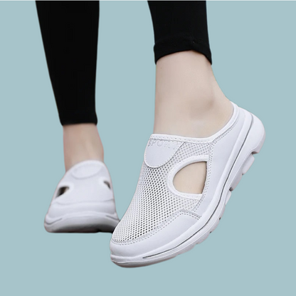 ⚡Aetos Men's White Lightweight Orthopedic Breezeback Shoes
