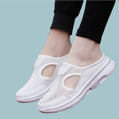 ⚡Aetos Men's White Lightweight Orthopedic Breezeback Shoes