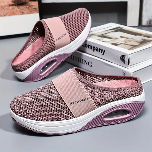Aetos Breathable Women's Pink Air Cushion Sports Chunky Sandal