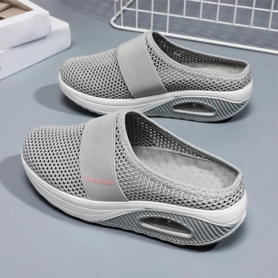 Aetos Breathable Women's Air Cushion Sports Grey Chunky Sandal