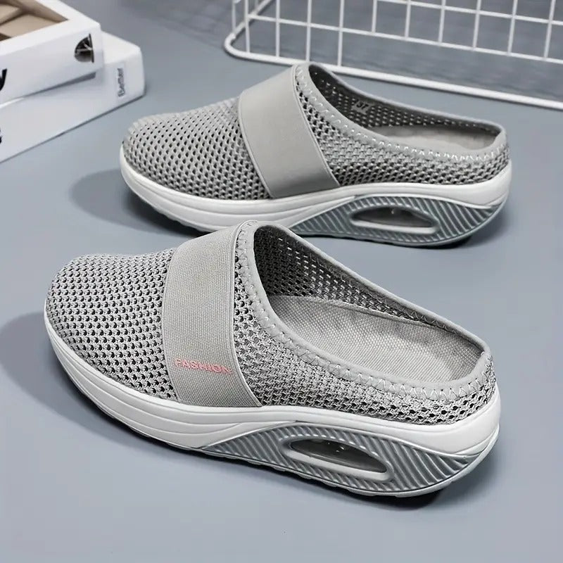 Aetos Breathable Women's Air Cushion Sports Grey Chunky Sandal