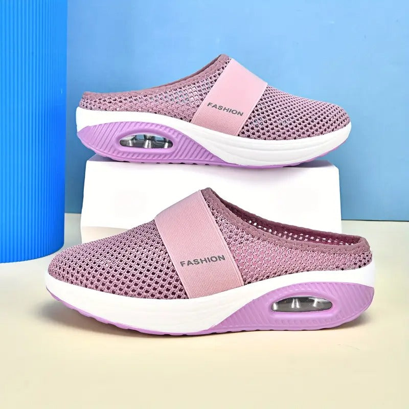 Aetos Breathable Women's Pink Air Cushion Sports Chunky Sandal