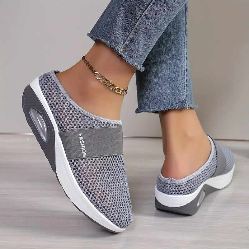 Aetos Breathable Women's Air Cushion Sports Grey Chunky Sandal