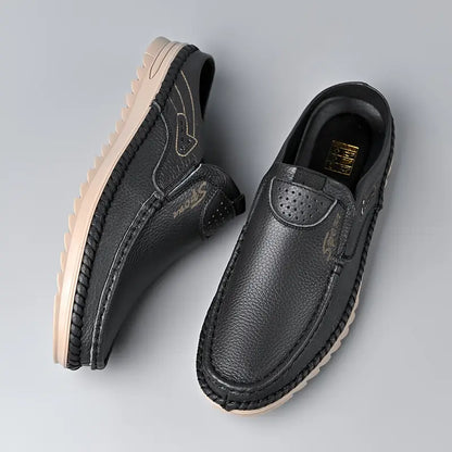 AETOS Men’s Black Classic Leather Slide
