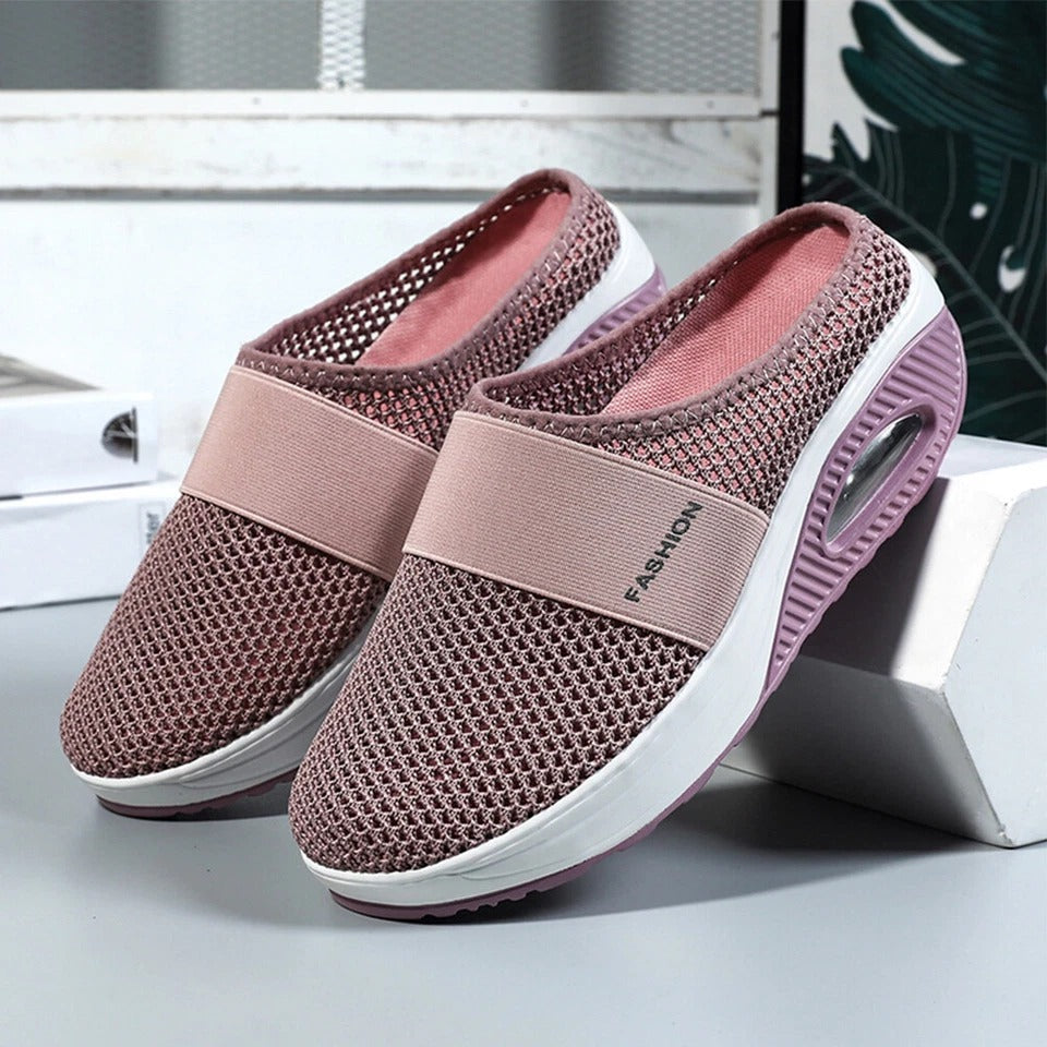 Aetos Breathable Women's Pink Air Cushion Sports Chunky Sandal